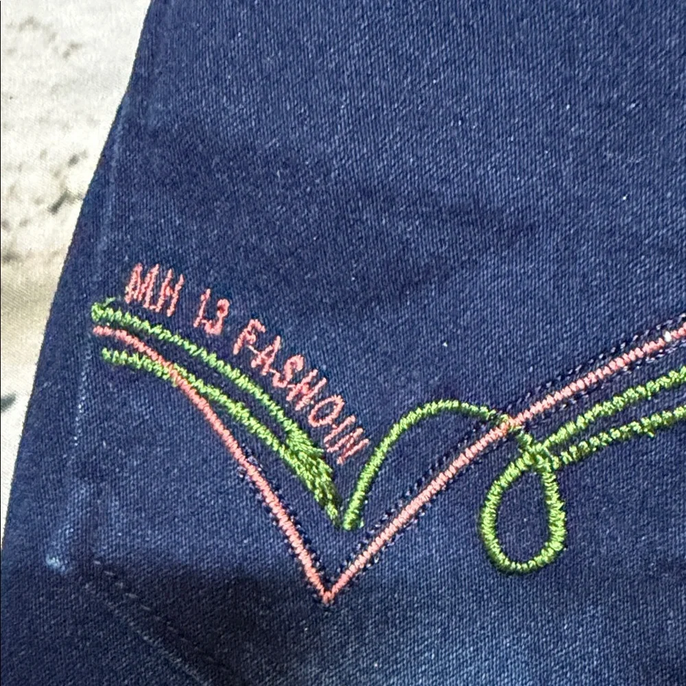 MHI Dark Blue Kids Stretch‎ Denim Jogger Pants